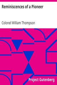 Reminiscences of a Pioneer
