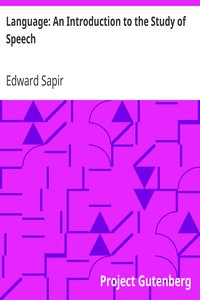 Language: An Introduction to the Study of Speech