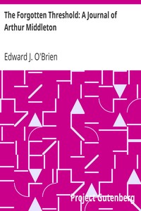 The Forgotten Threshold: A Journal of Arthur Middleton