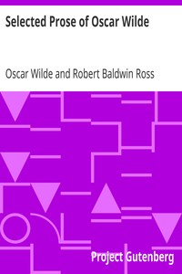 Selected Prose of Oscar Wilde