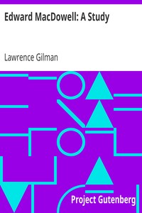 Edward MacDowell: A Study
