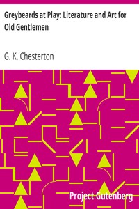 Greybeards at Play: Literature and Art for Old Gentlemen