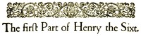 King Henry VI, the first part