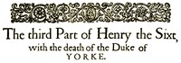 King Henry VI, the third part