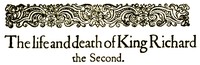 King Richard II