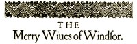 The Merry Wives of Windsor