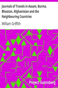 Journals of Travels in Assam, Burma, Bhootan, Afghanistan and the Neighbouring Countries