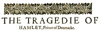 Hamlet, Prince of Denmark
