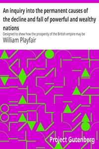An inquiry into the permanent causes of the decline and fall of powerful and wealthy nations : $b Designed to shew how the prosperity of the British empire may be prolonged