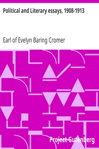 Political and Literary essays, 1908-1913
