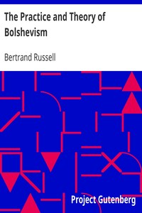 The Practice and Theory of Bolshevism