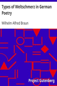 Types of Weltschmerz in German Poetry