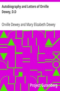 Autobiography and Letters of Orville Dewey, D.D.: Edited by His Daughter