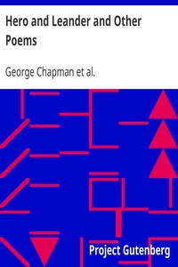 Hero and Leander and Other Poems