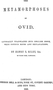 The Metamorphoses of Ovid, Books I-VII