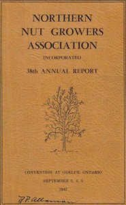 Northern Nut Growers Association Report of the Proceedings at the Thirty-Eighth Annual Meeting: Guelph, Ontario, September 3, 4, 5, 1947