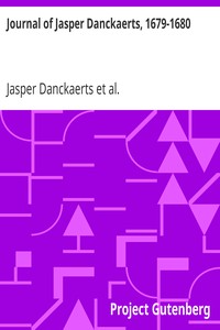 Journal of Jasper Danckaerts, 1679-1680