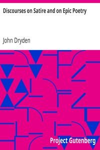 Discourses on Satire and on Epic Poetry