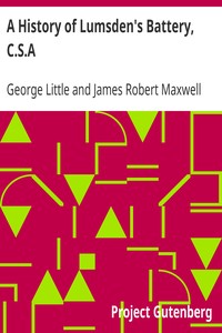 A History of Lumsden's Battery, C.S.A.