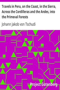 Travels in Peru, on the Coast, in the Sierra, Across the Cordilleras and the Andes, into the Primeval Forests