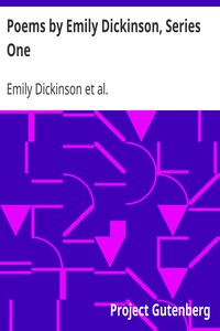 Poems by Emily Dickinson, Series One