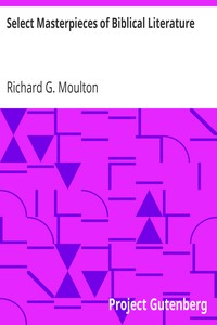 Select Masterpieces of Biblical Literature