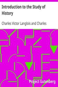 Introduction to the Study of History