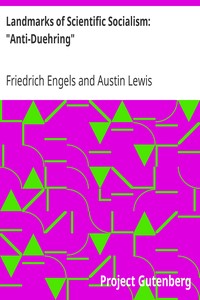 Landmarks of Scientific Socialism: "Anti-Duehring"