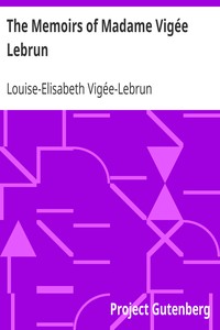The Memoirs of Madame Vigée Lebrun