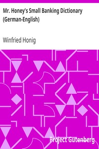Mr. Honey's Small Banking Dictionary (German-English)