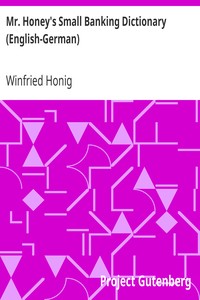 Mr. Honey's Small Banking Dictionary (English-German)