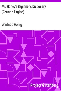 Mr. Honey's Beginner's Dictionary (German-English)