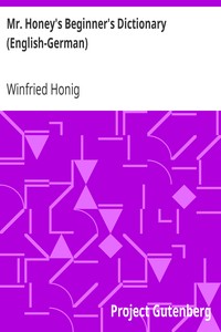 Mr. Honey's Beginner's Dictionary (English-German)