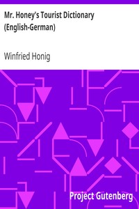 Mr. Honey's Tourist Dictionary (English-German)
