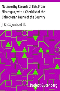 Noteworthy Records of Bats From Nicaragua, with a Checklist of the Chiropteran Fauna of the Country