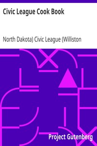 Civic League Cook Book