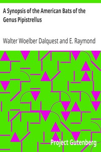 A Synopsis of the American Bats of the Genus Pipistrellus
