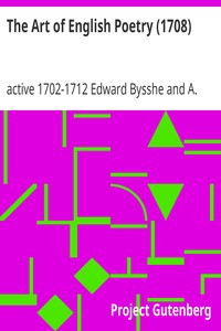 The Art of English Poetry (1708)
