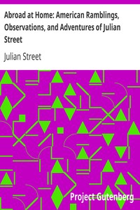 Abroad at Home: American Ramblings, Observations, and Adventures of Julian Street