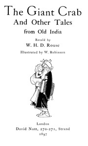 The Giant Crab, and Other Tales from Old India