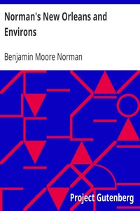 Norman's New Orleans and Environs: Containing a Brief Historical Sketch of the Territory and State of Louisiana and the City of New Orleans, from the Earliest Period to the Present Time