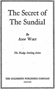 The Secret of the Sundial: Madge Sterling Series, #3