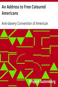 An Address to Free Coloured Americans