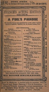 A Fool's Paradise: An Original Play in Three Acts