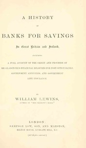 A History of Banks for Savings in Great Britain and Ireland