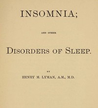 Insomnia; and Other Disorders of Sleep