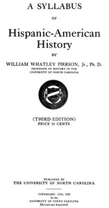 A Syllabus of Hispanic-American History