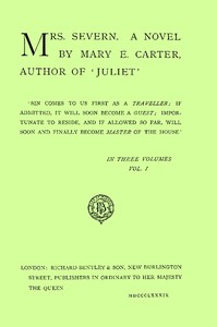 Mrs. Severn: A Novel, Vol. 1 (of 3)
