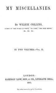 My Miscellanies, Vol. 2 (of 2)