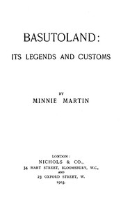 Basutoland: Its Legends and Customs
